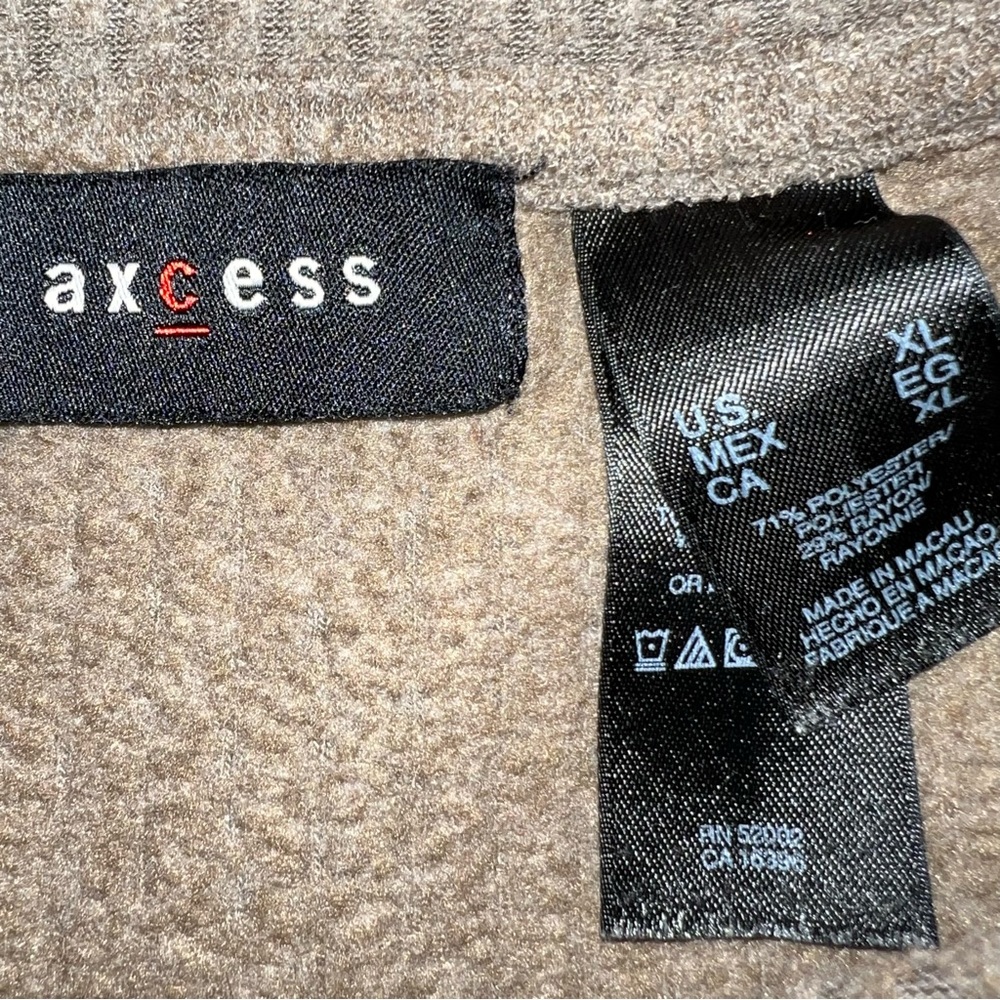 Axcess Mens Ribbed V Neck Sweater - Picture 3 of 3